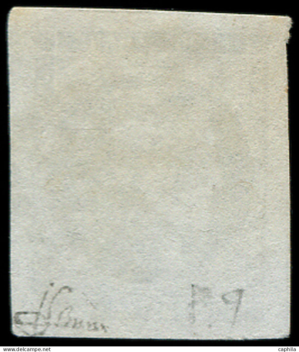 O FRANCE - Poste - 46Ad, Type III Report 1, Très Belles Marges, Signé + Certificat Brun: 20c. Bleu Outremer - 1870 Bordeaux Printing