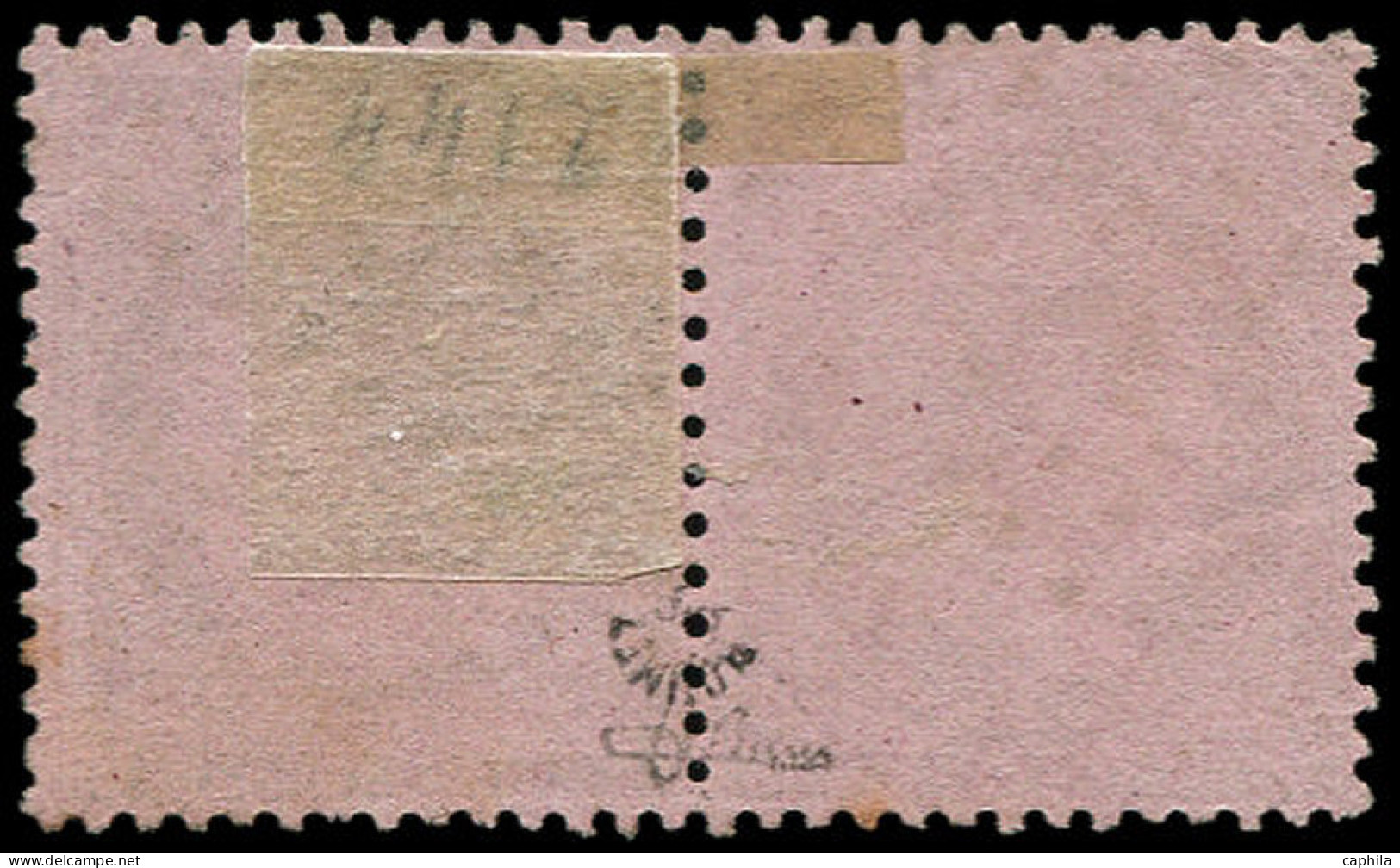 O FRANCE - Poste - 58c, Paire Tête-bêche Horizontale, Signé Roumet & JF Brun: 10c. Brun S. Rose - 1871-1875 Cérès