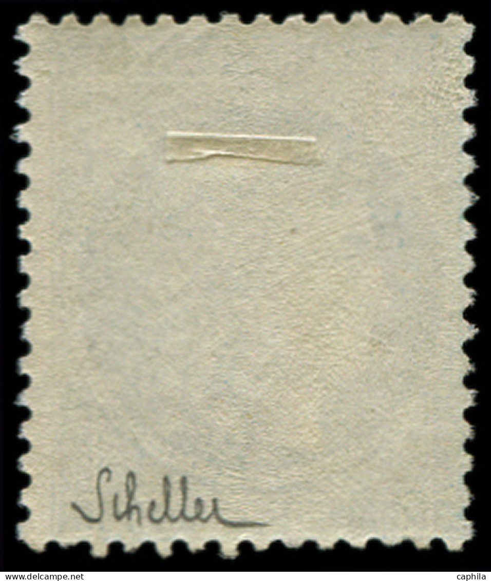 * FRANCE - Poste - 60A, Type I, Signé Scheller: 25c. Bleu - 1871-1875 Ceres