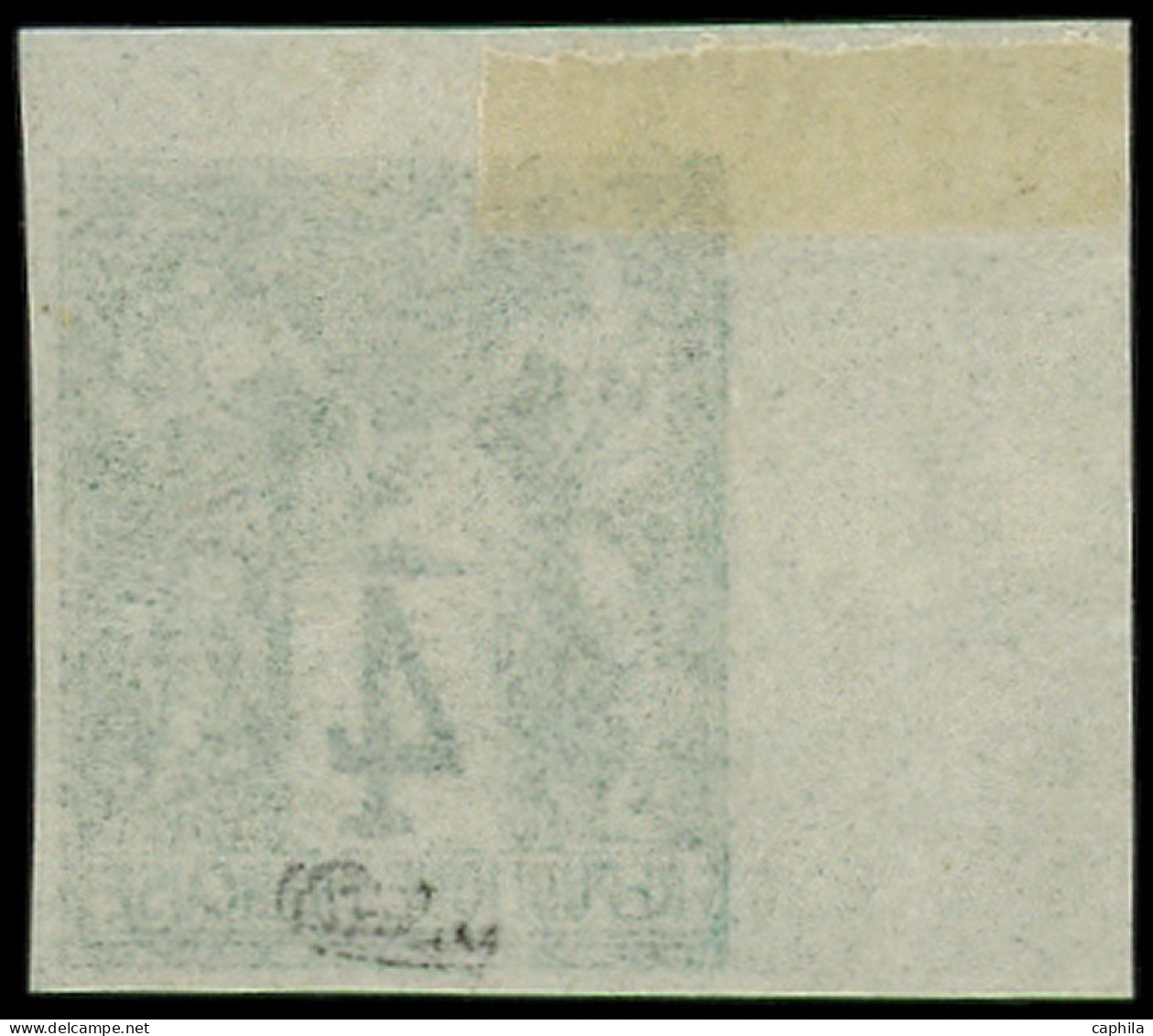 * FRANCE - Poste - 63a, Non Dentelé, Bdf, Signé Calves, Cdf: 4c. Vert - 1876-1878 Sage (Type I)