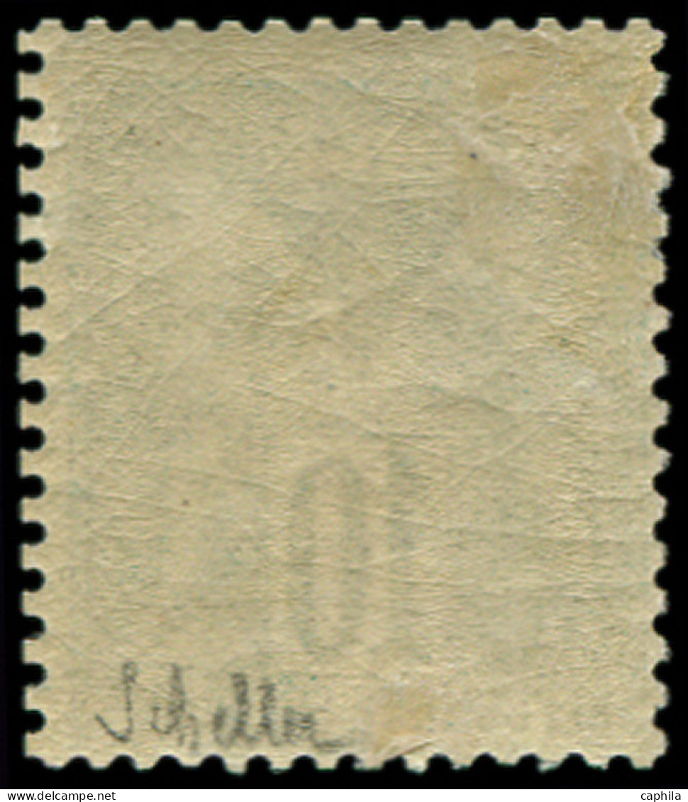 * FRANCE - Poste - 65, Signé Scheller: 10c. Vert - 1876-1878 Sage (Type I)