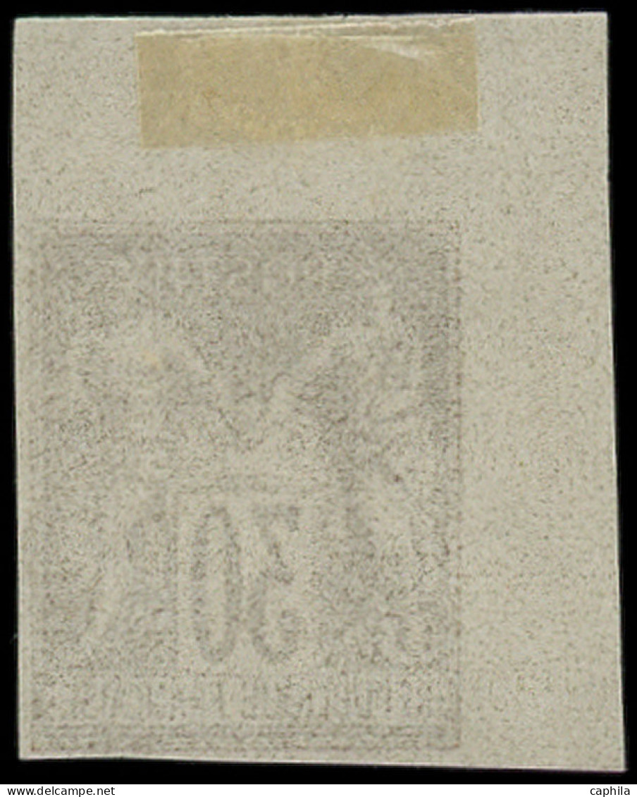 (*) FRANCE - Poste - 80c, Non Dentelé, Granet, Cdf: 30c. Brun - 1876-1898 Sage (Type II)