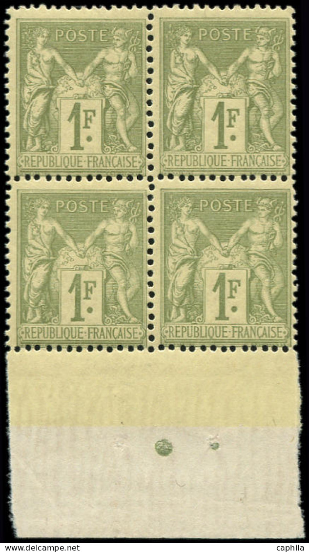 ** FRANCE - Poste - 82, Bloc De 6 Bdf, Superbe: 1f. Olive - 1876-1898 Sage (Type II)