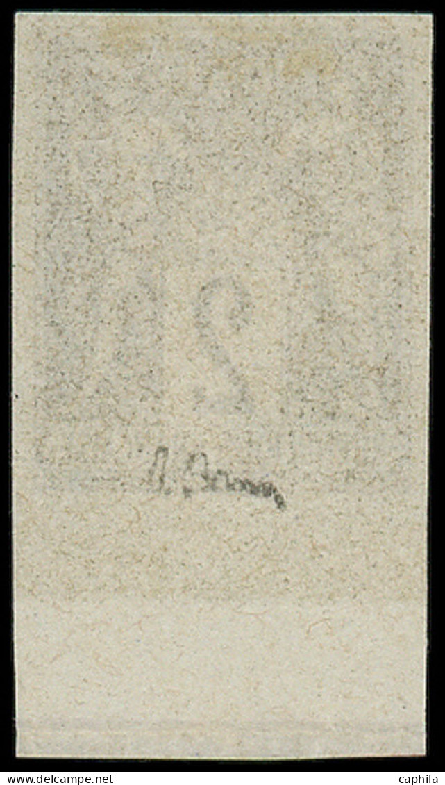 (*) FRANCE - Poste - 85d, Non Dentelé, Granet, Signé Brun, Bdf: 2c. Brun-jaune - 1876-1898 Sage (Type II)