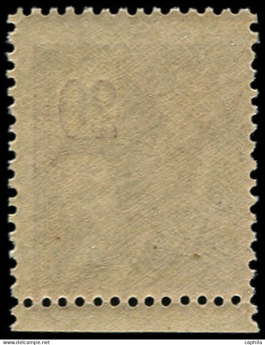 ** FRANCE - Poste - 113, Piquage à Cheval: 20c. Mouchon Brun Lilas (Spink) - Unused Stamps