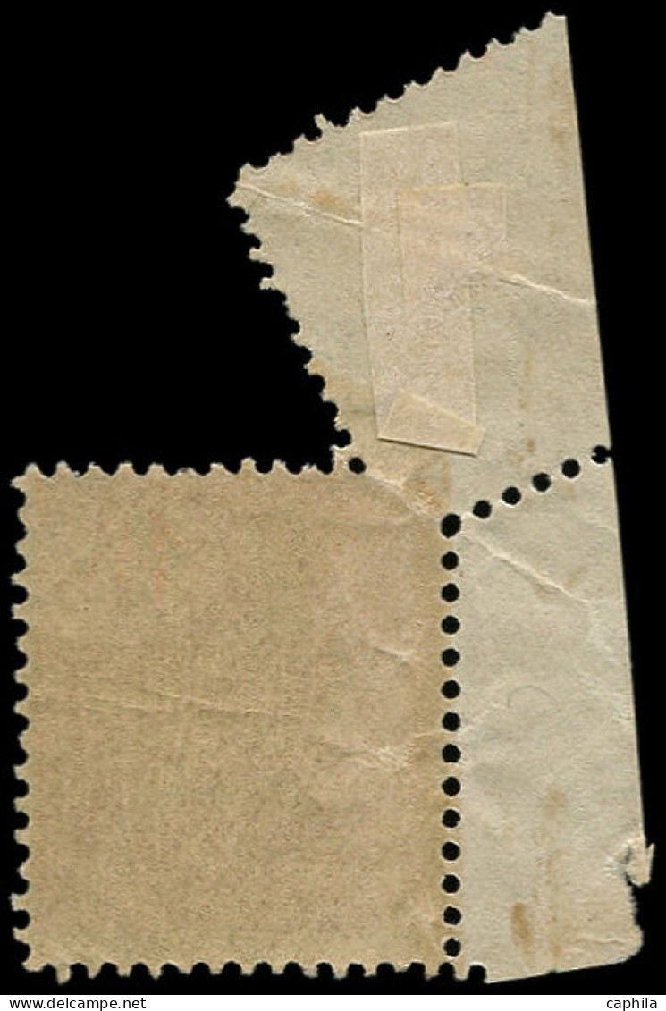 ** FRANCE - Poste - 117, Piquage Oblique Par Pliage: 15c. Mouchon Orange (Spink) - Unused Stamps