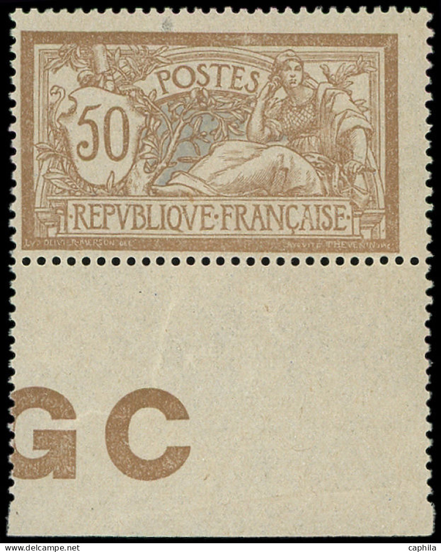 ** FRANCE - Poste - 120d, Papier GC Blanc Avec Manchette GC: 50c. Merson - Neufs