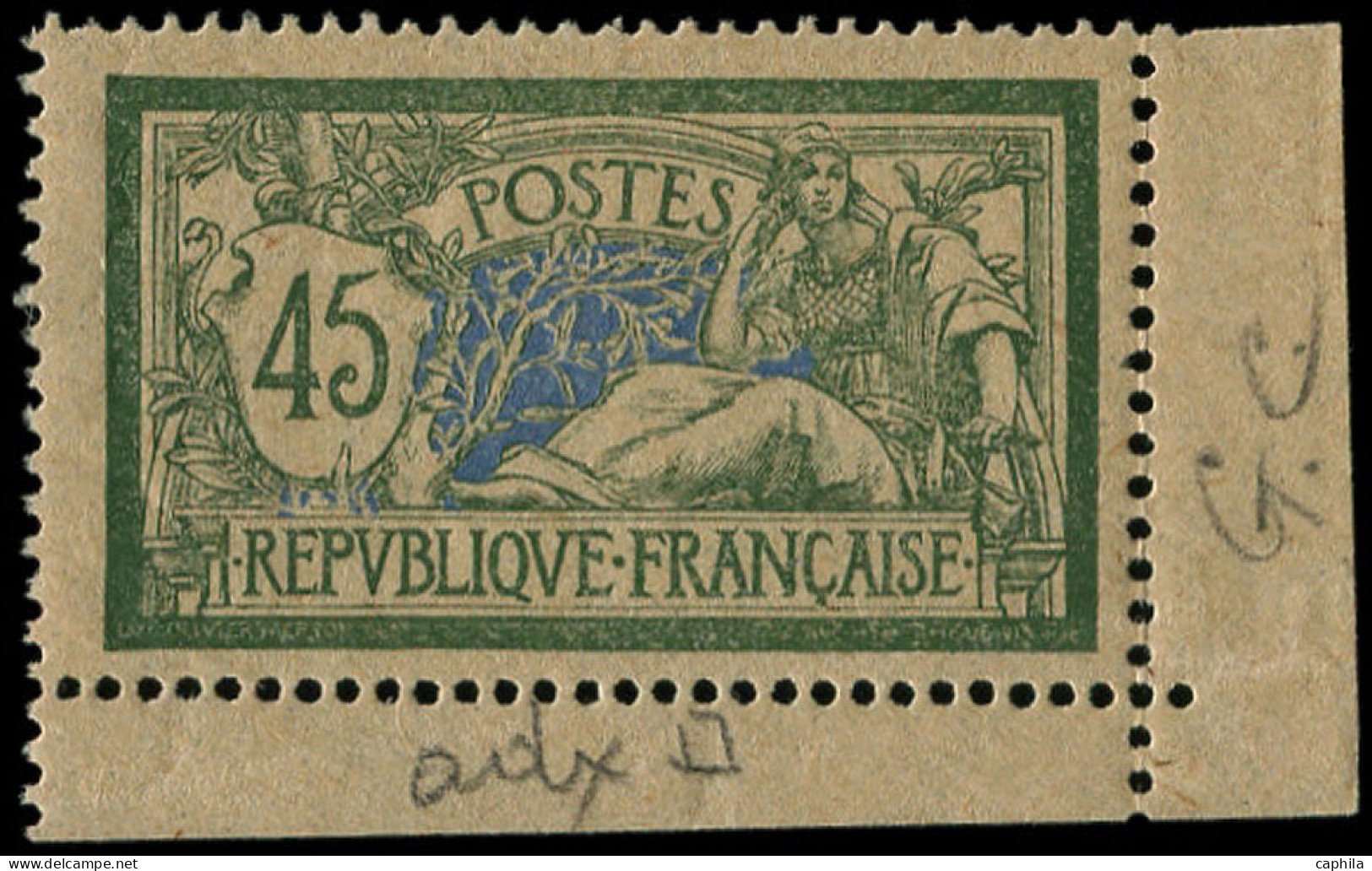 ** FRANCE - Poste - 143d, Papier GC, Cdf: 45c. Merson - Unused Stamps