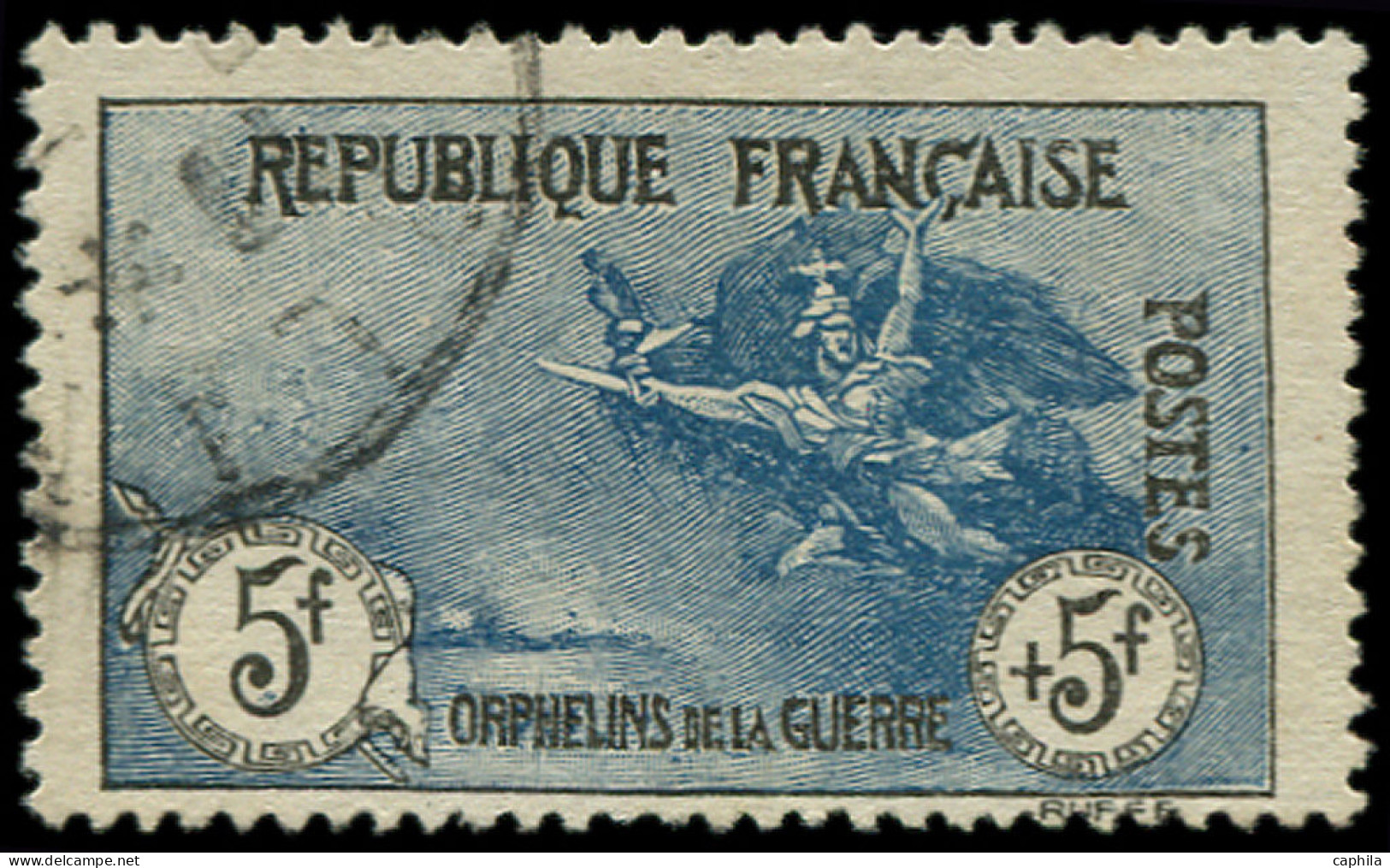 O FRANCE - Poste - 155, Bel Exemplaire: 5f. + 5f. Orphelins - Gebraucht