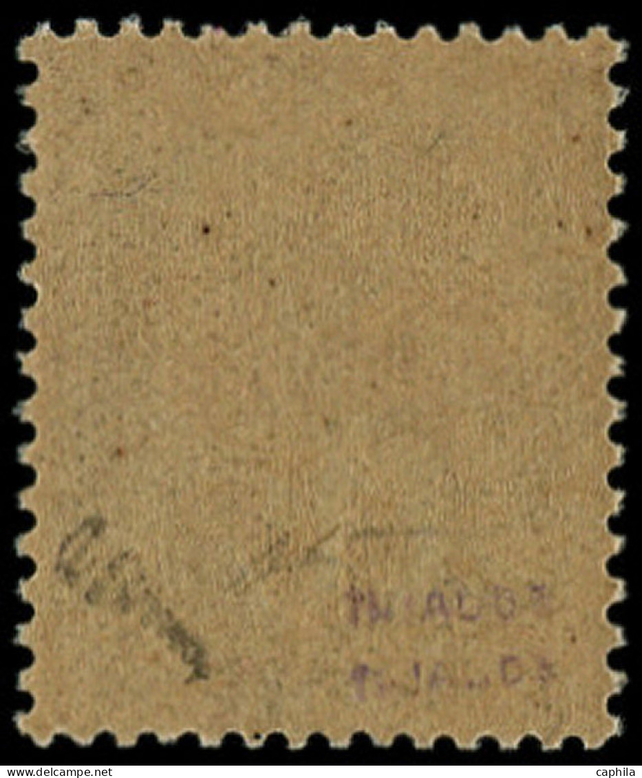 ** FRANCE - Poste - 157c, Surcharge Renversée, Signé Brun & Thiaude: 1/2 S. 1c. Blanc - Unused Stamps