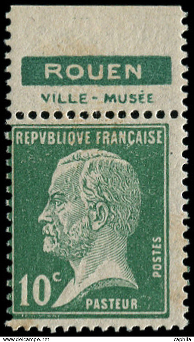 ** FRANCE - Poste - 170, Pub Privée "Rouen", Pub Impression Recto-verso: 10c. Pasteur (Spink) - Unused Stamps