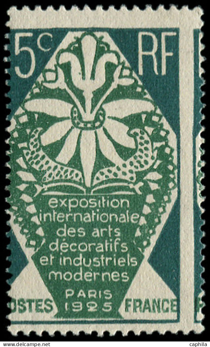 ** FRANCE - Poste - 211b, Piquage à Cheval "5c" (infime Adhérence): Poterie - Unused Stamps