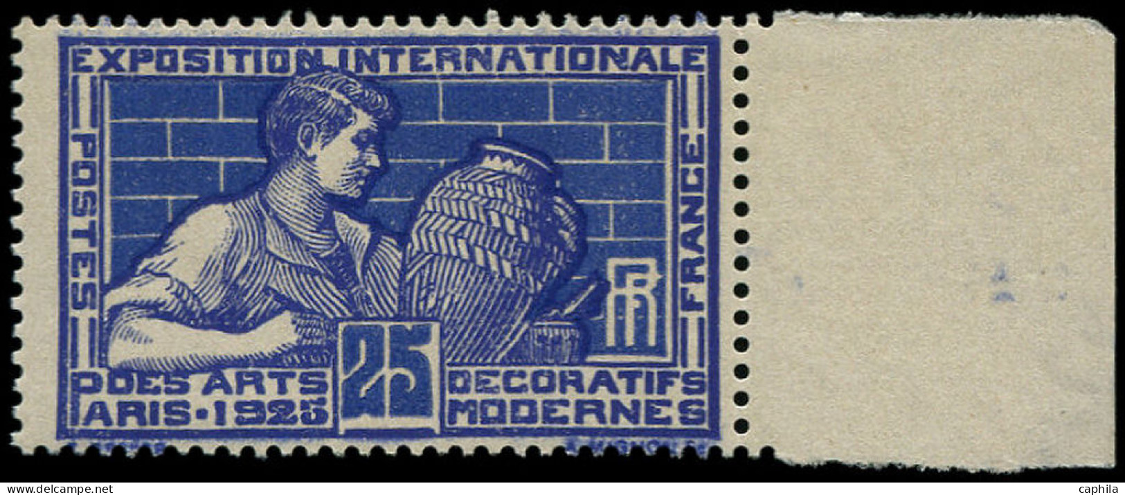 ** FRANCE - Poste - 212, Essai Dentelé Bicolore De 1936 En Bleu Et Violet: Arts Décoratifs (Spink) - Unused Stamps