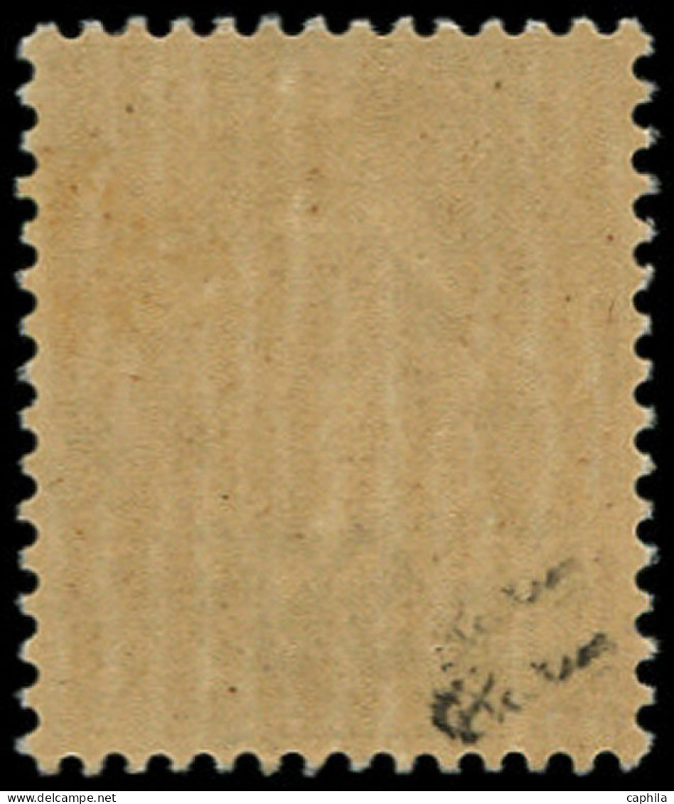 * FRANCE - Poste - 223, Double Surcharge Du Chiffre "50", Signé Calves: 50c. S. 60c. Semeuse Violet - Unused Stamps
