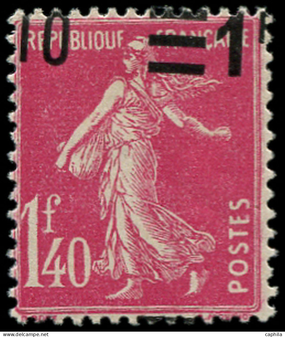 ** FRANCE - Poste - 228, En Paire, 1 Exemplaire "postes" Barré: 1.10f. S. 1.40f. Semeuse Rose - Neufs