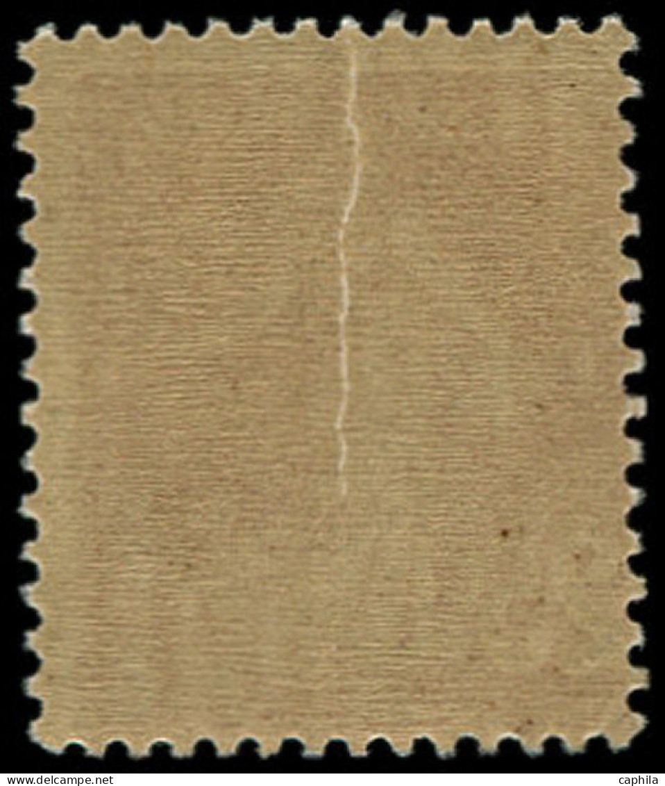 ** FRANCE - Poste - 235, Pli Accordéon: 25c. Semeuse Jaune-brun (Spink) - Unused Stamps