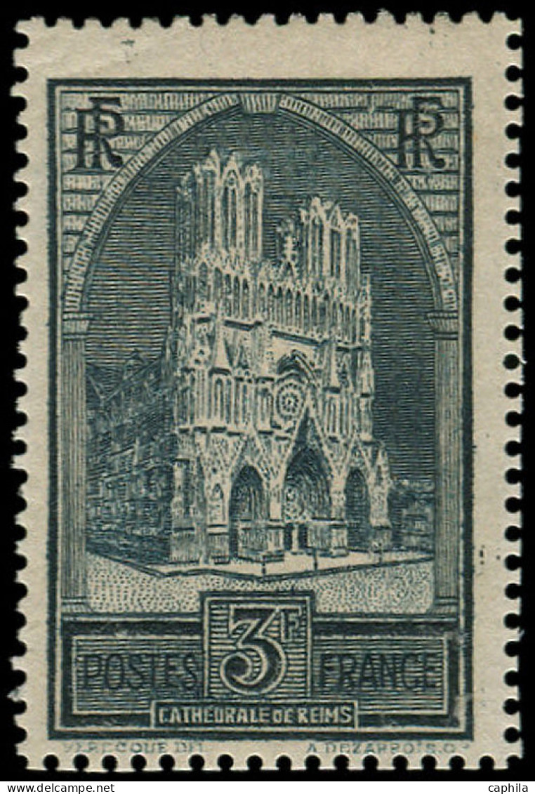 ** FRANCE - Poste - 259a, Type II: 3f. Cathédrale De Reims - Neufs