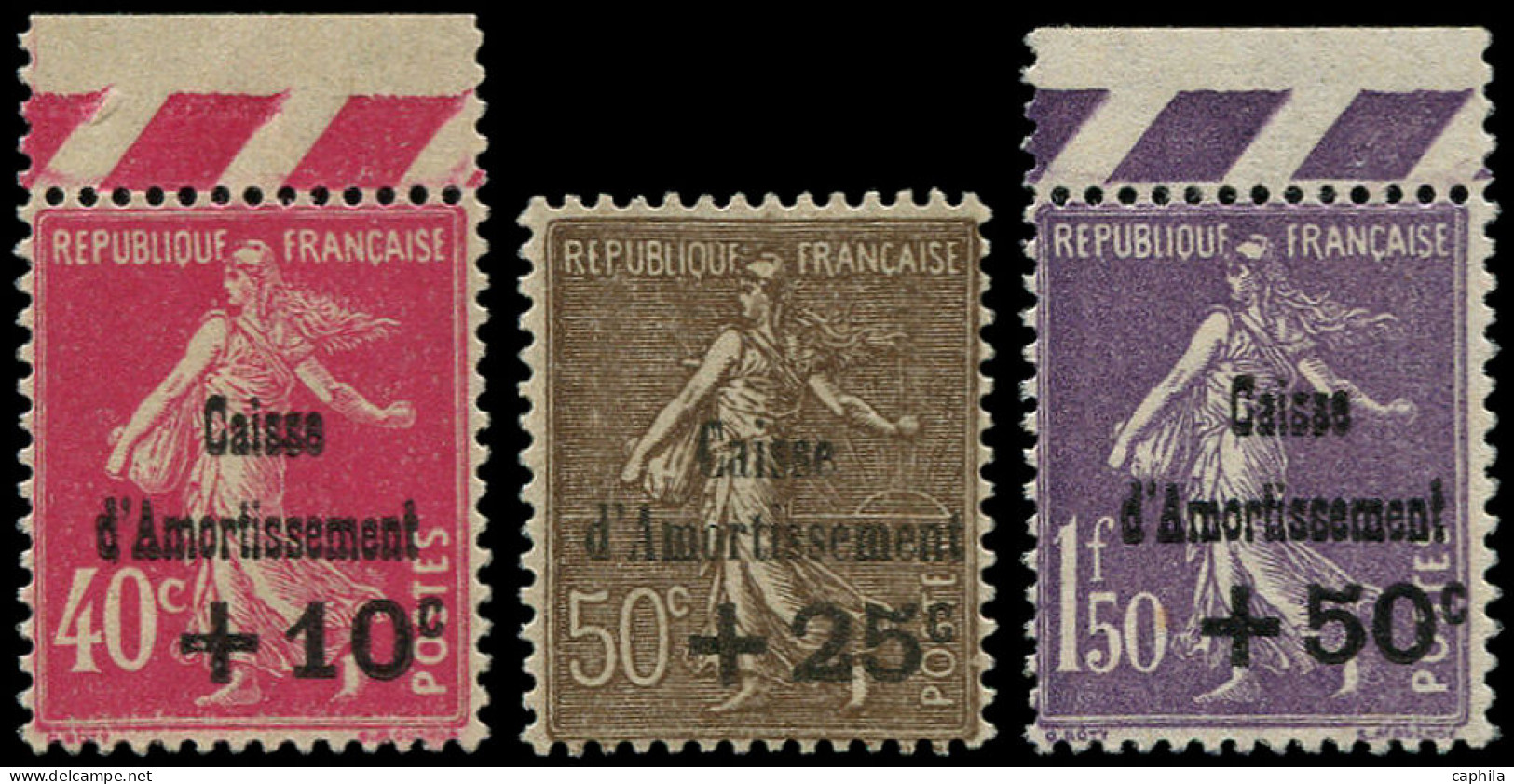 ** FRANCE - Poste - 266/68, Dont 266 Et 268 Bord De Feuille: 4ème Caisse D'Amortissement - Unused Stamps