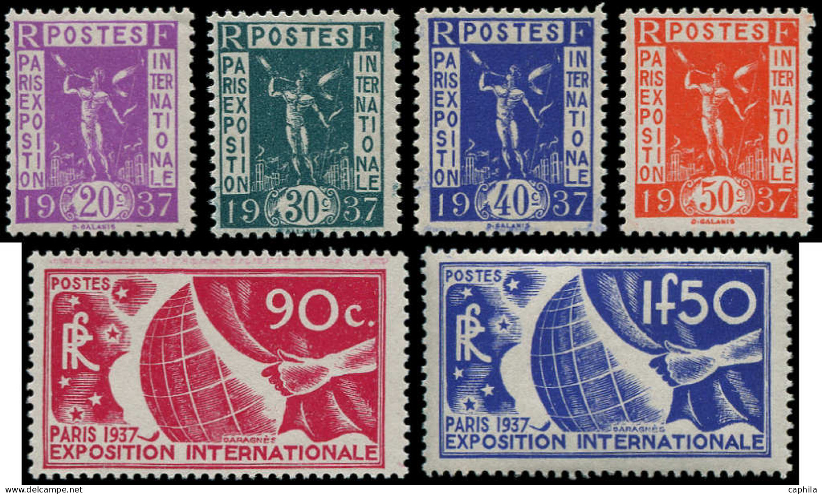 ** FRANCE - Poste - 322/27, Exposition Internationale De Paris 1937 - Neufs