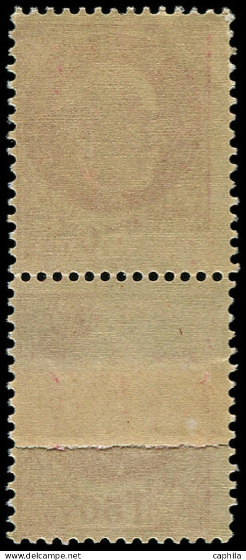 ** FRANCE - Poste - 516, Paire Impression Sur Raccord + Incomplète: 1.50f. Pétain Rose - Unused Stamps