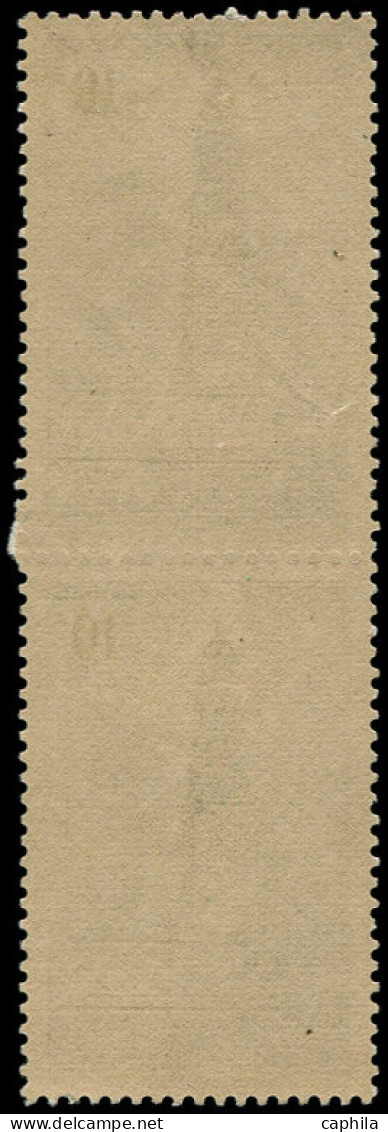** FRANCE - Poste - 567, Paire Non Dentelée Accidentelle Au Centre (trace De Perforation): Arras - Unused Stamps