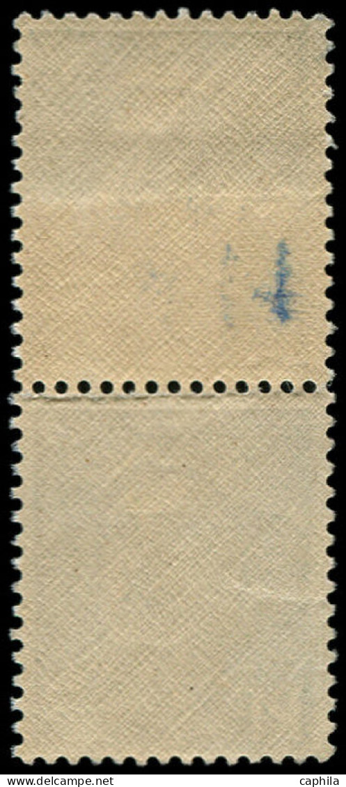 ** FRANCE - Poste - 719Bb, En Paire, 1 Exemplaire Impression Sur Raccord: 5f. Gandon Bleu - Unused Stamps