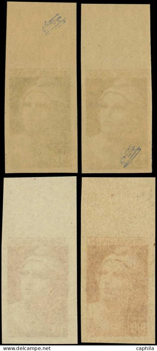 ** FRANCE - Poste - 730/33, Non Dentelés, Bdf: Marianne De Gandon (Spink) - Unused Stamps