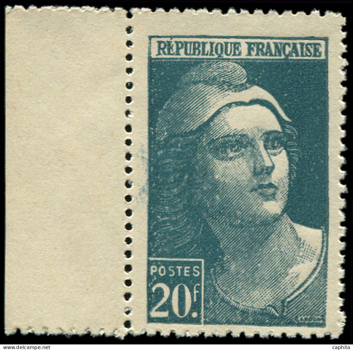 ** FRANCE - Poste - 730a, Faux D'Italie, Signé Calves, Bdf: 20f. Gandon - Unused Stamps