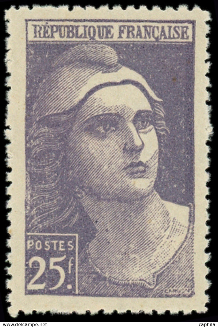 ** FRANCE - Poste - 731b, Faux D'Italie: 25f. Gandon Violet - Unused Stamps