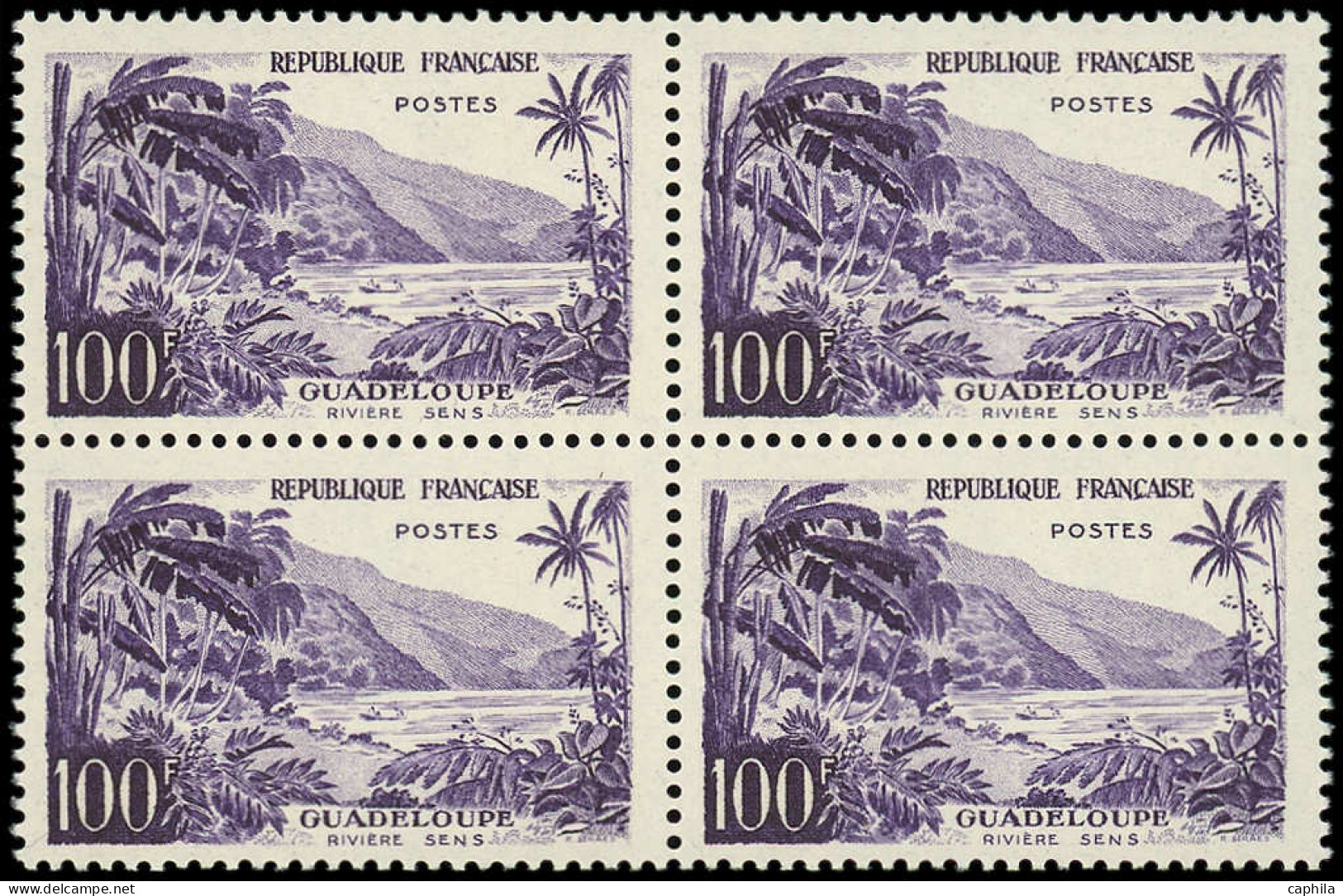 ** FRANCE - Poste - 1194, Bloc De 4: 100f. Guadeloupe - Unused Stamps