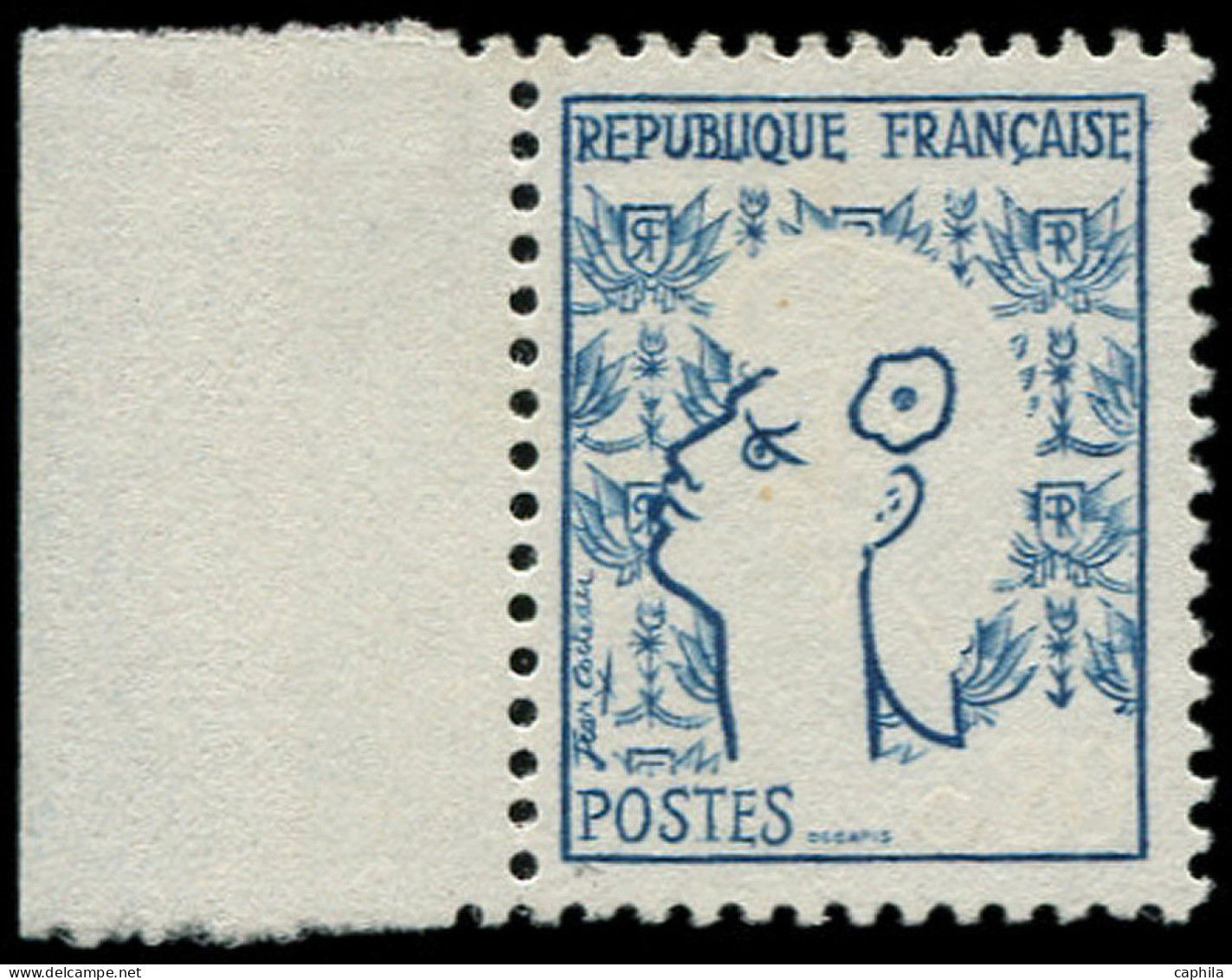 ** FRANCE - Poste - 1282, Couleur Rouge Absente: Marianne De Cocteau - Unused Stamps