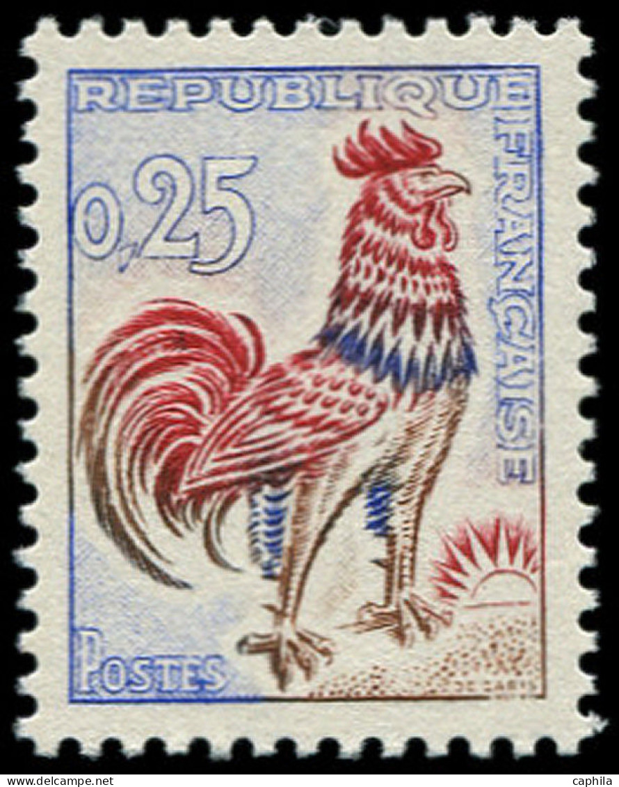 ** FRANCE - Poste - 1331d, Coq Fluo, Signé Calves: 0.25 Coq De Decaris - Unused Stamps