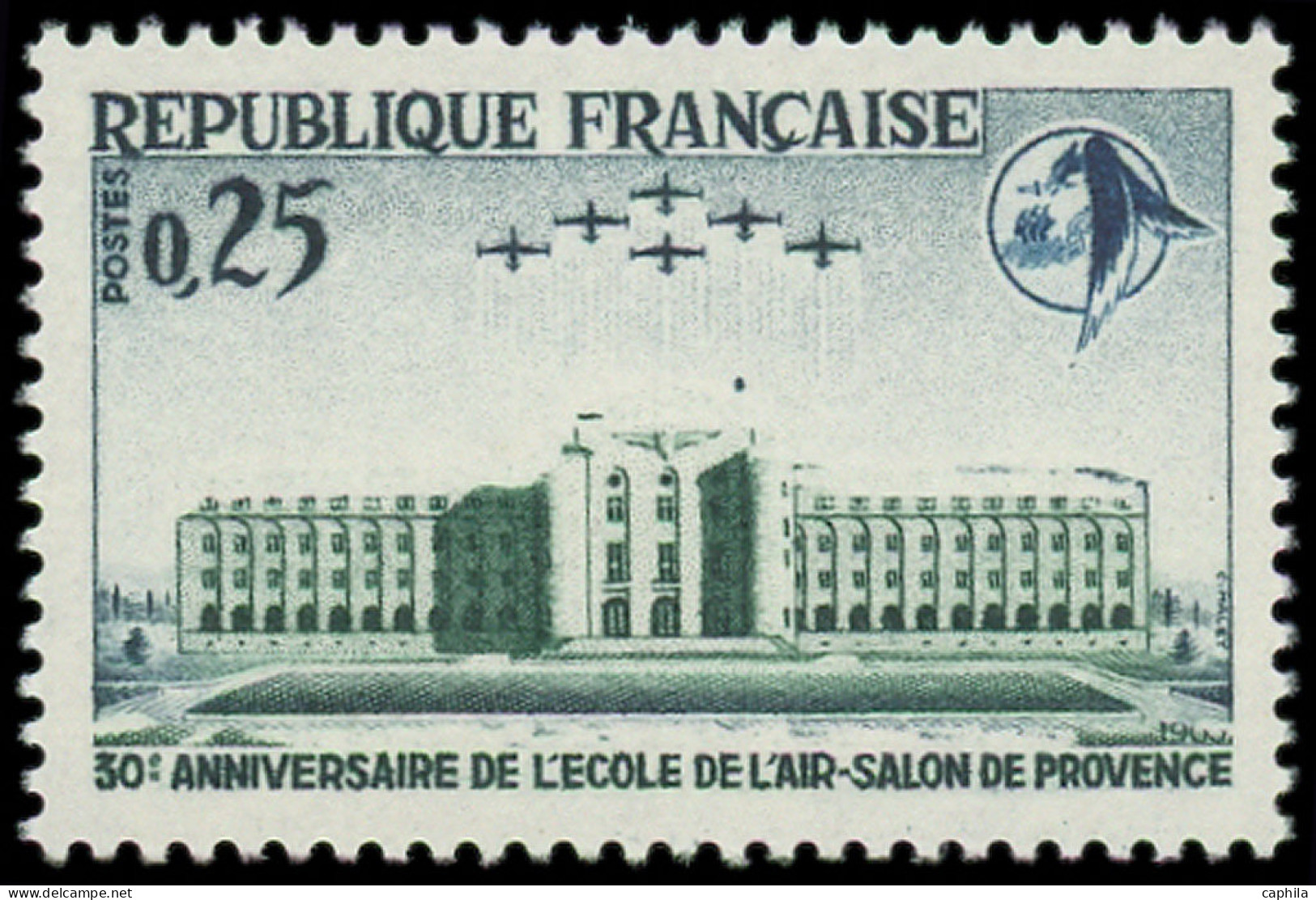 ** FRANCE - Poste - 1463b, Sans Les Toits: 25c. Ecole De L'Air - Unused Stamps