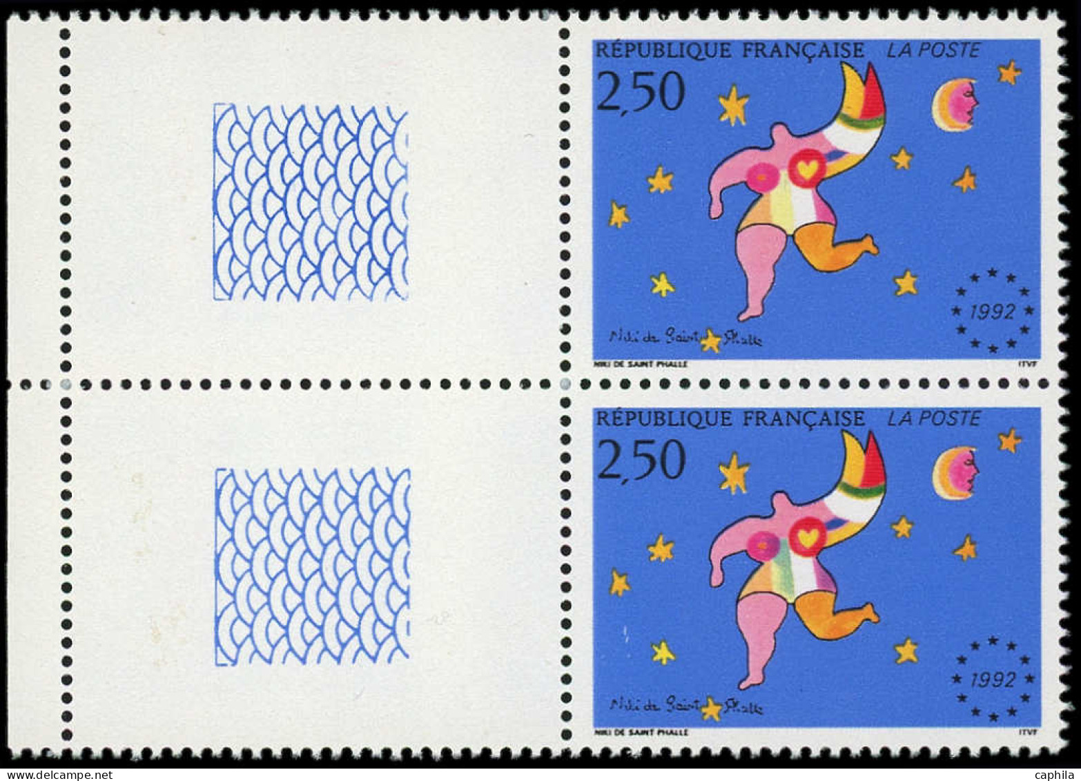** FRANCE - Poste - 2776a, Paire Dont 1 Ex Sans Le Vert Dans Le Maillot - Unused Stamps