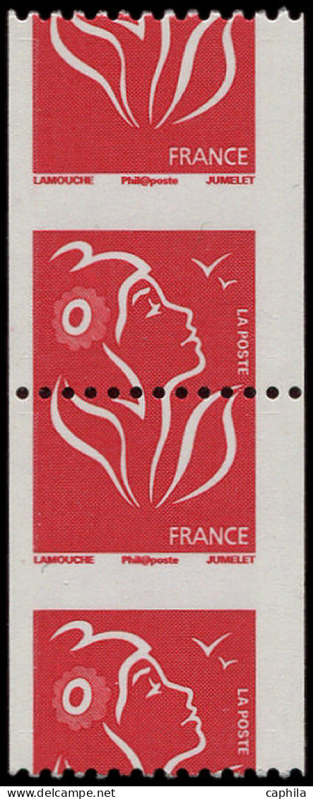 ** FRANCE - Poste - 3743, Paire De Roulette, Piquage à Cheval: Lamouche - Unused Stamps