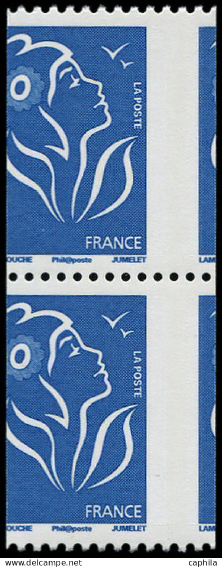 ** FRANCE - Poste - 4159c, Paire De Roulette, Piquage à Cheval: Lamouche - Unused Stamps