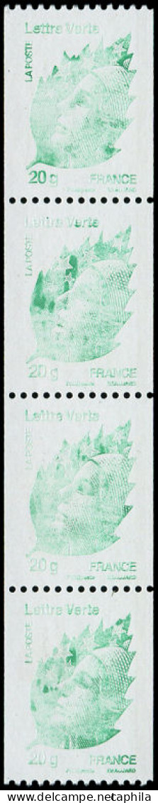 ** FRANCE - Poste - 4597, Bande De 4 De Roulette, Impression Très Dépouillée: Beaujard - Neufs