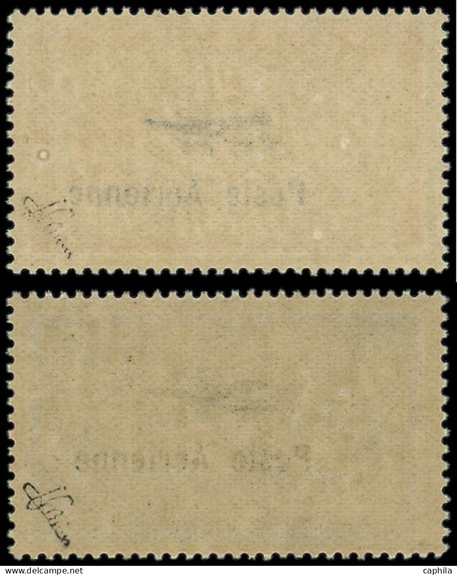 ** FRANCE - Poste Aérienne - 1/2, Signés Brun, TB Centrage: 2f. Et 5f. Merson - 1927-1959 Mint/hinged