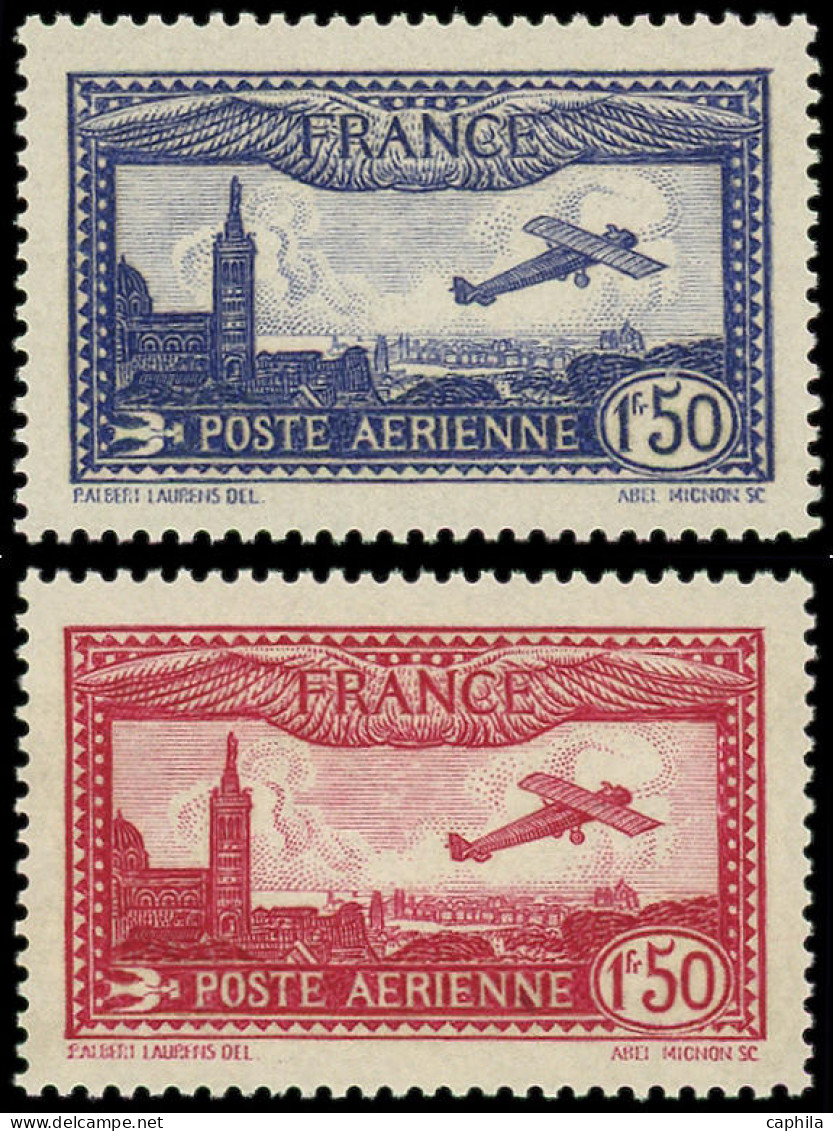 ** FRANCE - Poste Aérienne - 5/6, Avion Survolant Marseille - 1927-1959 Mint/hinged