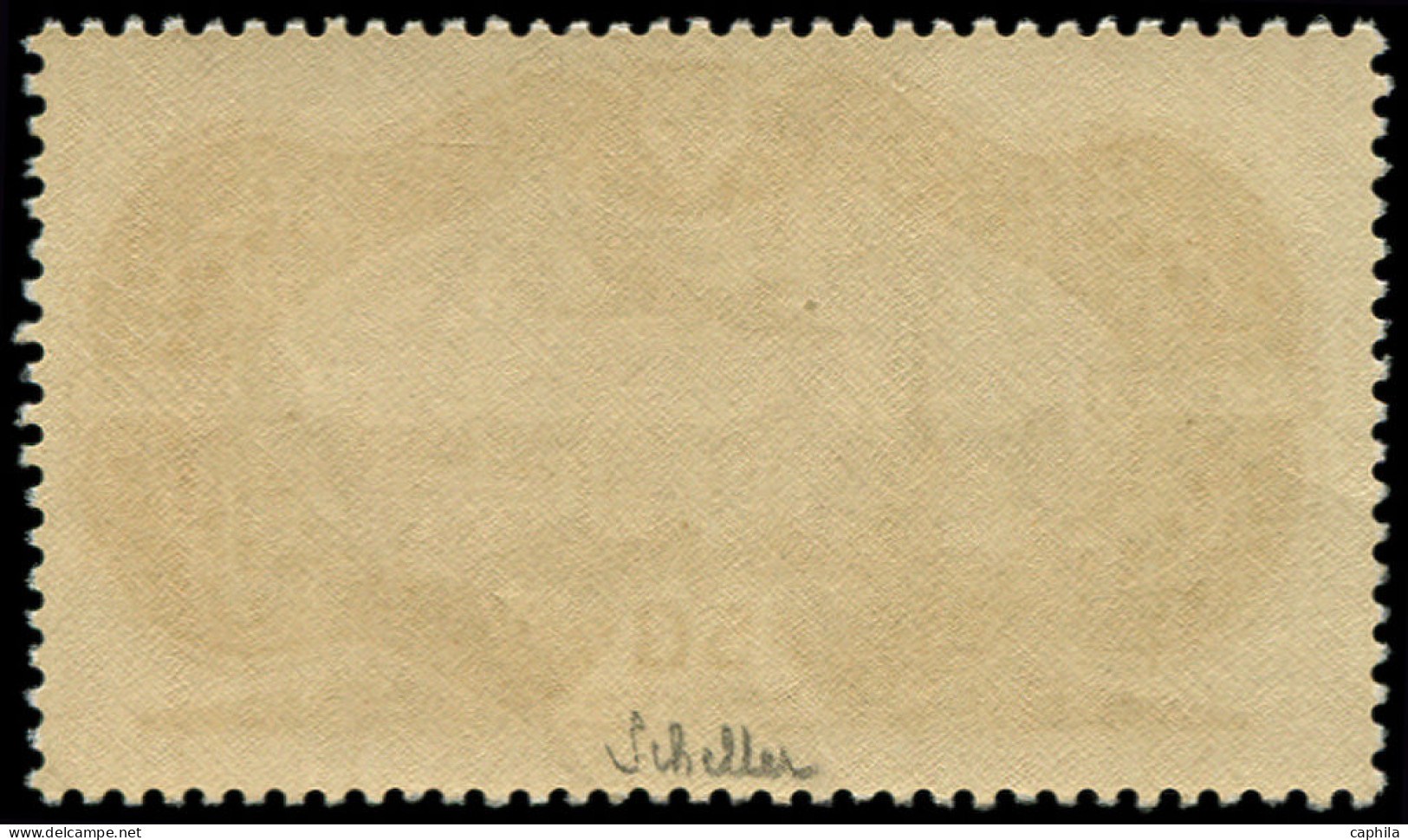 ** FRANCE - Poste Aérienne - 15b, Burelage Renversé, Signé Scheller: 50f. Burelé - 1927-1959 Mint/hinged