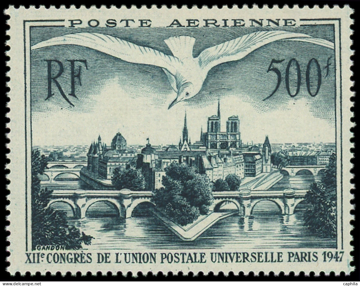 ** FRANCE - Poste Aérienne - 20, 500f. UPU - 1927-1959 Mint/hinged