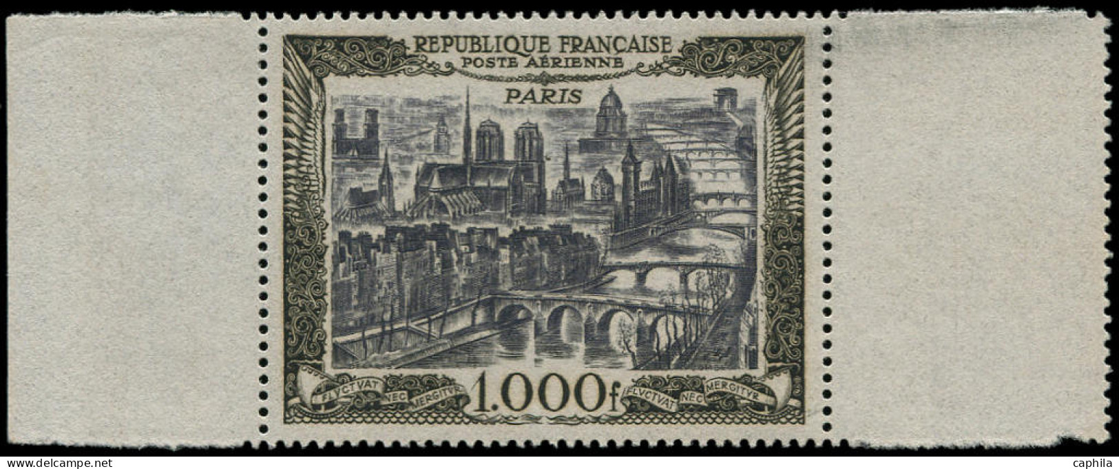 ** FRANCE - Poste Aérienne - 29, Bdf: 1000f. Paris - 1927-1959 Mint/hinged