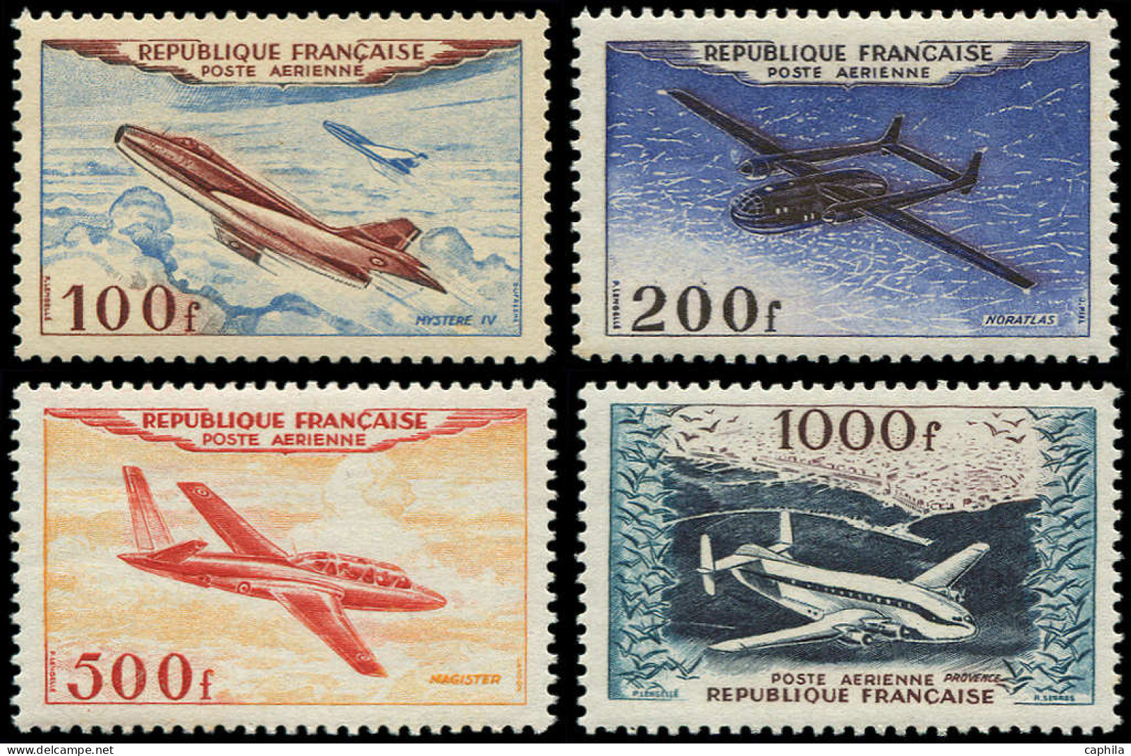 ** FRANCE - Poste Aérienne - 30/33, Complet: Prototypes - 1927-1959 Mint/hinged