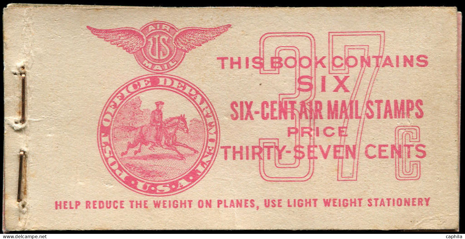 ** FRANCE - PA. Militaire US. (N° Et Cote Spink) - 13, Dakar I, Carnet Complet Surchargé "RF" (Mayer) - Military Airmail