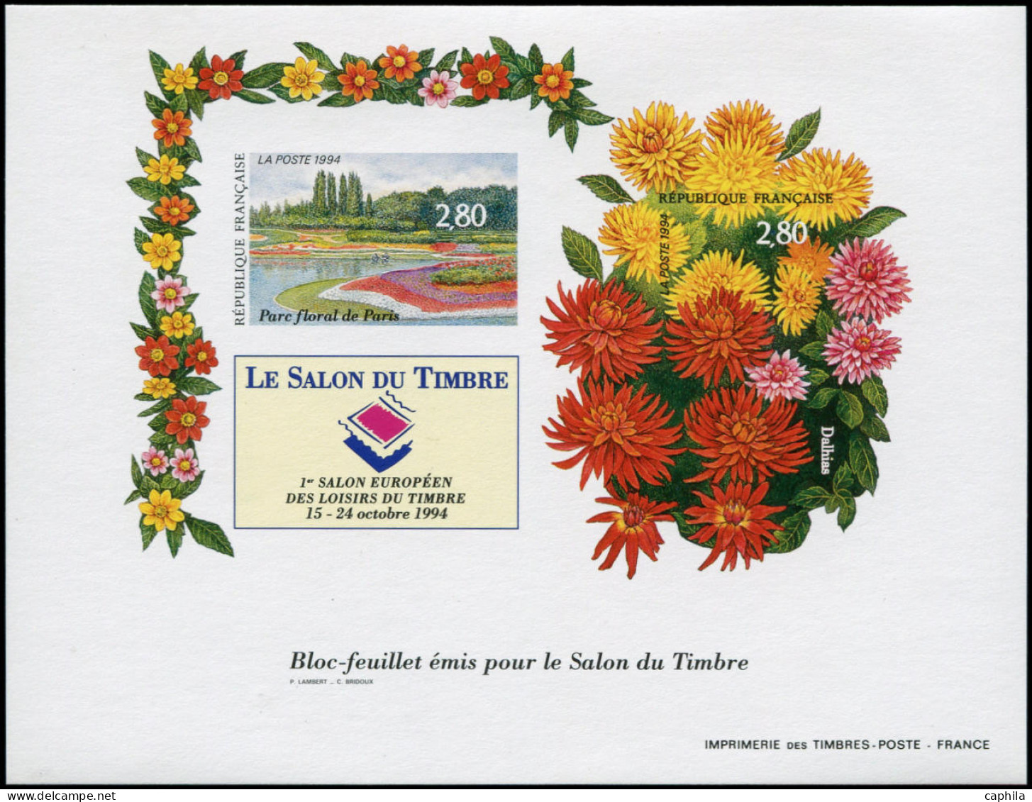** FRANCE - Blocs Feuillets - 16, Bloc Feuillet Gommé: Salon Du Timbre 1994 - Other & Unclassified