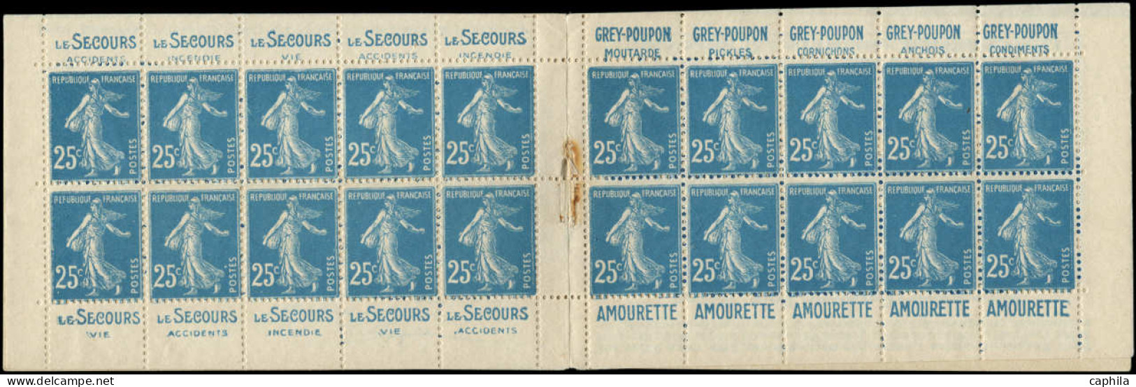 (*) FRANCE - Carnets - 140-C15, Série 80, Carnet De 20, Sans Agrafe: 25c. Semeuse Bleu - R - - Autres & Non Classés
