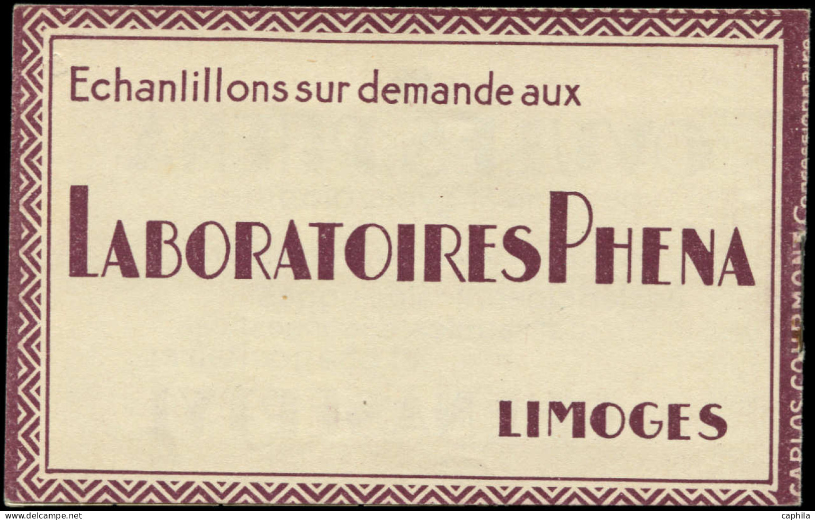 ** FRANCE - Carnets - 188-C2, Carnet De 10, Phéna (légères Adhérences De Couverture): 10c. Semeuse Vert - Other & Unclassified