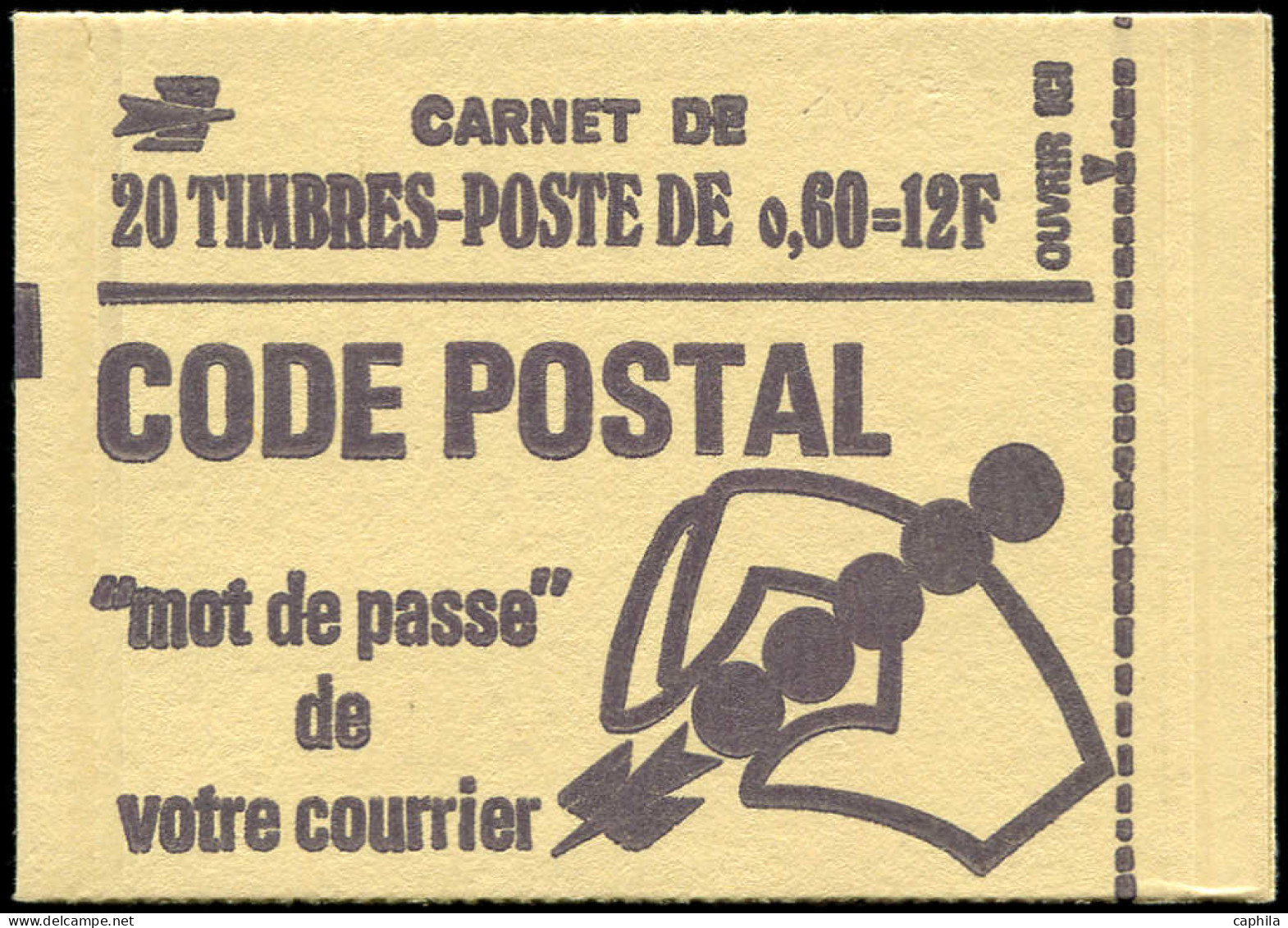 ** FRANCE - Carnets - 1815-C1, Carnet De 20 Du 0.60 Béquet Vert (Presse 6) - Autres & Non Classés