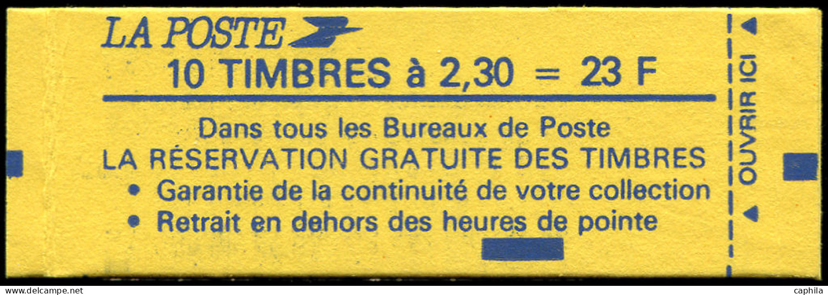 ** FRANCE - Carnets - 2614-C3a, Piquage à Cheval (30%): 2.30f. Briat - Other & Unclassified