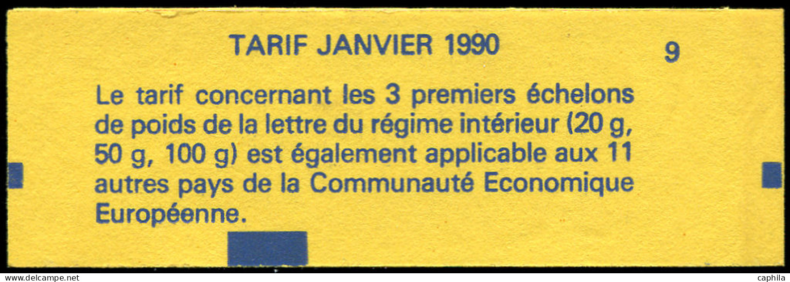 ** FRANCE - Carnets - 2614-C3a, Piquage à Cheval (30%): 2.30f. Briat - Other & Unclassified